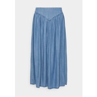 b.young BYLANA LONG SKIRT Spódnica plisowana mid blue denim BY221B03Y