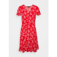 Marks & Spencer London SKATER MINI DRESS Sukienka letnia red QM421C05O