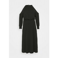 Simply Be COLD SHOULDER SOFT TOUCH SKATER DRESS Sukienka letnia black SIE21C07M