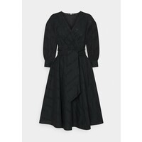 KARL LAGERFELD LOGO EMBROIDERED SHIRT DRESS Sukienka letnia black K4821C03Z