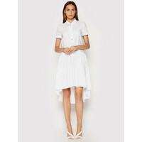 Rinascimento Sukienka koszulowa CFC0103381003 Biały Regular Fit