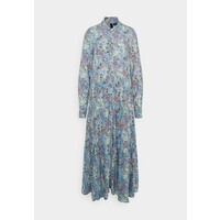 YAS Tall YASSANTOS LONG SHIRT DRESS Długa sukienka dusk blue/santos print YA021C059