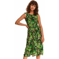 Top Secret Sukienka w roślinny nadruk z gumką w pasie SSU3680
