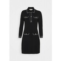 MICHAEL Michael Kors CONTRAST STITCH BUTTON DRESS Sukienka dzianinowa black MK121C0IW
