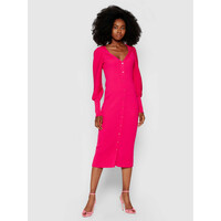 TwinSet Sukienka dzianinowa 212AP3032 Różowy Slim Fit