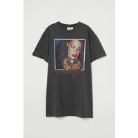 H&M Sukienka T-shirtowa 0929268004 Ciemnoszary/Aaliyah