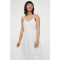 H&M Sukienka z delikatnej bawełny 0930957001 Biały