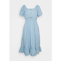 Cotton On Petite WOVEN SHORT SLEEVE MIDI CORSET DRESS Sukienka letnia wave washed blue C6A21C001