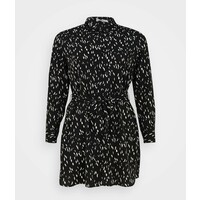 Glamorous Curve SHIRT DRESS WITH BELT Sukienka koszulowa black GLA21C07S