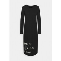 Armani Exchange VESTITO Sukienka z dżerseju black ARC21C02W