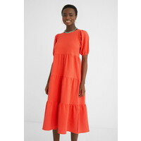 Desigual Gładka, teksturowana sukienka o średniej długości 21WWVW927019
