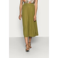 Esprit Collection GATHERED SKIRT Spódnica trapezowa olive ES421B0D4