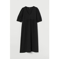 H&M Sukienka z bufiastym rękawem 0971329002 Czarny