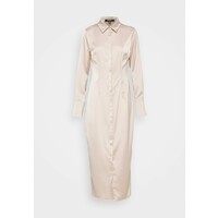 Missguided Tall SLIM FIT MIDI SHIRT DRESS Sukienka koszulowa dark beige MIG21C0EC