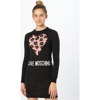 Love Moschino Sukienka z dzianiny 'VESTITO INTARSIO CUORE 80'S FLOWERS' LMC0992001000001