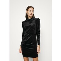 Dorothy Perkins HIGH NECK VELVET DRESS Sukienka etui black DP521C2I9