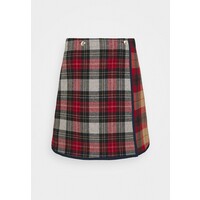 Tommy Hilfiger ICON CHECK SKIRT Spódnica trapezowa red TO121B065