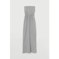 H&M Długa sukienka 0220094001 Jasnoszary melanż
