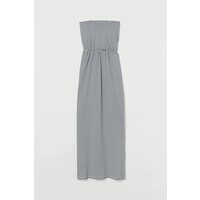 H&M Długa sukienka 0220094001 Granatowy/Białe paski