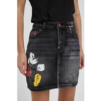 Desigual Spódnica jeansowa Mickey Mouse 21WWFD13