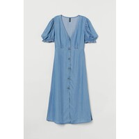 H&M Dżinsowa sukienka z lyocellu 0830744001 Niebieski denim