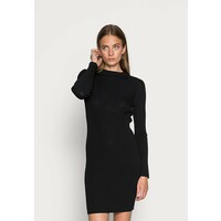 Calvin Klein TECHNICAL DRESS Sukienka dzianinowa black 6CA21C04L