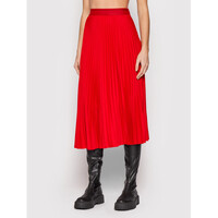 Calvin Klein Spódnica plisowana K20K203222 Czerwony Regular Fit