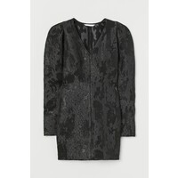 H&M Sukienka z żakardowej tkaniny 0928516001 Czarny