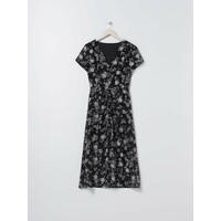 Sinsay Sukienka midi z kwiatowym wzorem YP568-MLC
