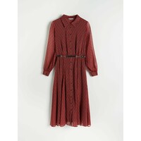 Reserved Koszulowa sukienka z paskiem 0941C-MLC