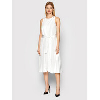 Armani Exchange Sukienka letnia 3LYA39 YNWMZ 1100 Biały Relaxed Fit