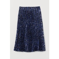 H&M Plisowana spódnica 0851400005 Czarny/Niebieskie kropki