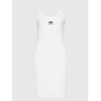Alpha Industries Sukienka letnia Basic 116078 Biały Slim Fit