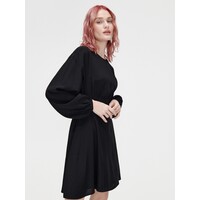 Cropp Czarna sukienka z bufiastymi rękawami 0966K-99X