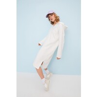 H&M Sukienka dresowa z kapturem 1055984002 Biały