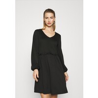 Vila VITINNY V NECK DOLL DETAIL DRESS Sukienka z dżerseju black V1021C26O-Q11