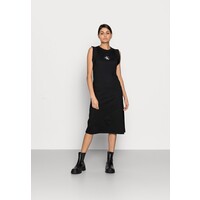 Calvin Klein Jeans KNOTTED T-SHIRT DRESS Sukienka z dżerseju black C1821C084-Q11