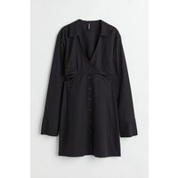 H&M Popelinowa sukienka z bawełny - 1036207002 Czarny