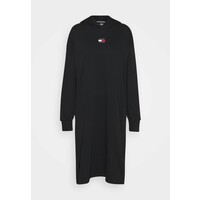 Tommy Jeans LONGLINE HOODIE BADGE DRESS Sukienka letnia black TOB21C05K-Q11