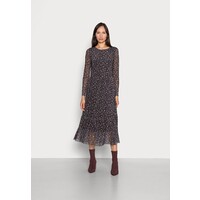 TOM TAILOR DRESS PRINTED Długa sukienka black small dot design TO221C0MC-Q11