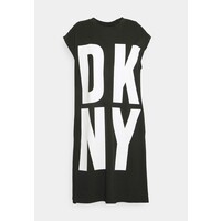 DKNY EXPLODED LOGO TUNIC Sukienka z dżerseju black/white DK121C0D8-Q11