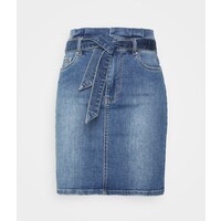 Vero Moda VMELLI SHORT PAPERBAG SKIRT Spódnica jeansowa medium blue denim VE121B0V6-K11