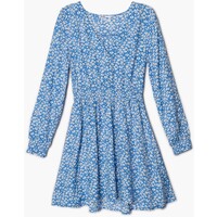 Cropp Niebieska sukienka w kwiatki 0974K-05M