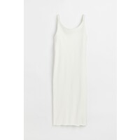 H&M Sukienka z dżerseju w prążki 0991209002 Biały