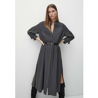 Massimo Dutti Długa sukienka dark grey M3I21C0ID-C11