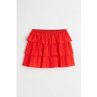 H&M Falbaniasta spódnica mini - 1058523002 Czerwony