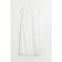 H&M Plażowa sukienka z falbaną - 1077895002 Biały