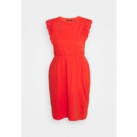 Vero Moda Petite VMHOLLYN LACE Sukienka z dżerseju spicy orange VM021C0EJ-G11