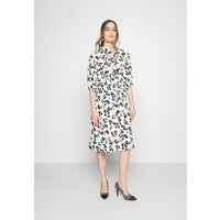 Lauren Ralph Lauren LEAF-PRINT GEORGETTE DRESS Sukienka letnia cream/black L4221C1C5-A11