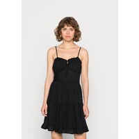 Hollister Co. BARE RUCHED BUST DRESS Sukienka letnia black H0421C058-Q11